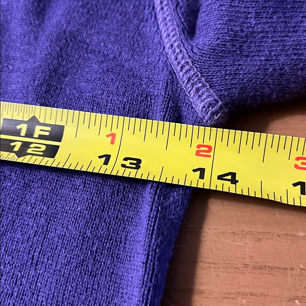 Y2K Aeropostale Purple Henley Sweater Size Medium Vintage - Picture 9 of 11